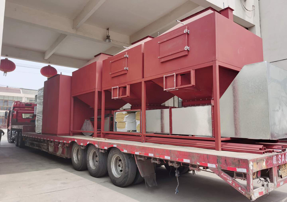 【揚(yáng)州綠之源環(huán)?！?0000m3/h風(fēng)量活性炭吸附+催化燃燒裝置裝車發(fā)貨