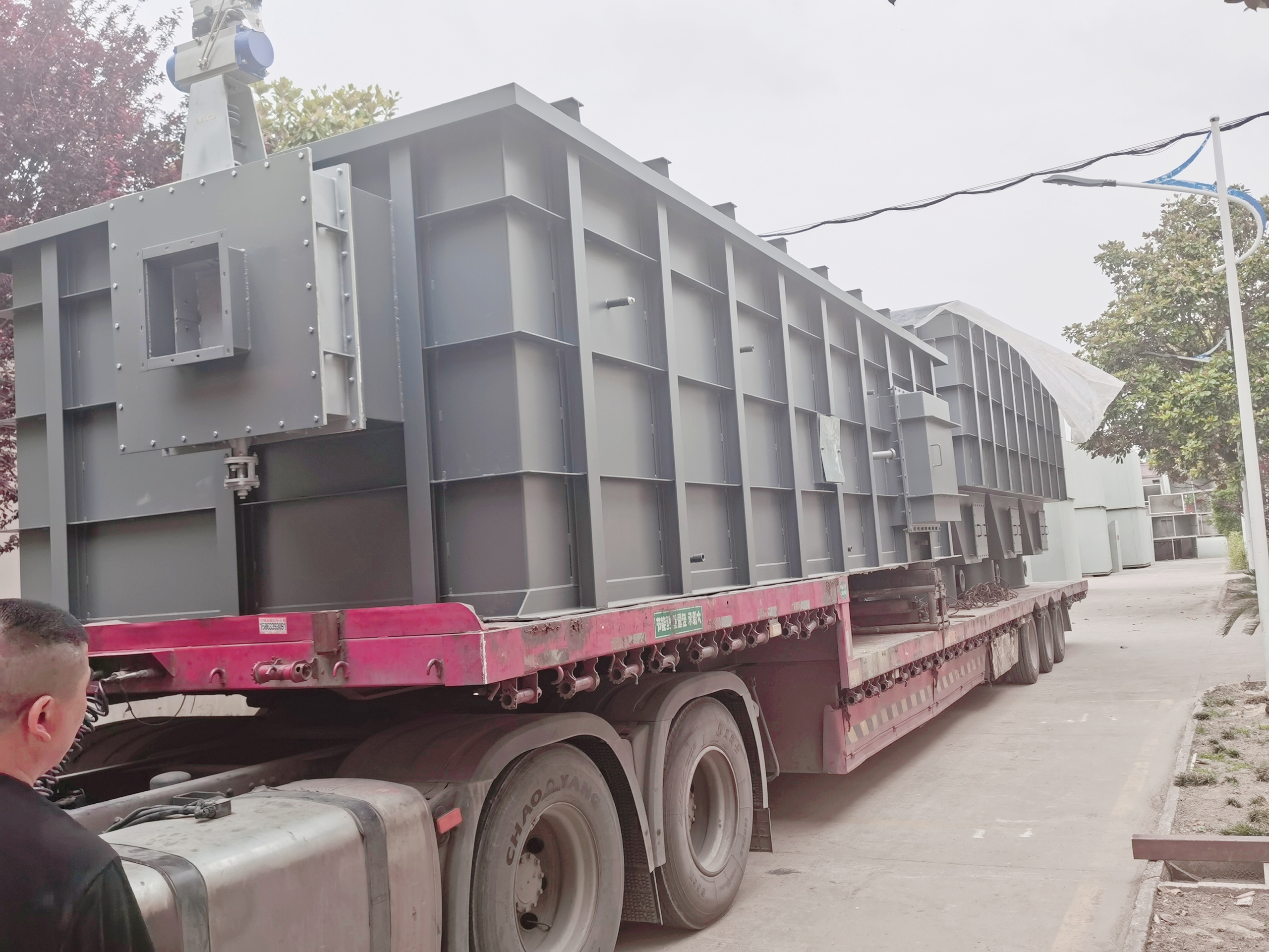 【揚州綠之源環(huán)?！堪l(fā)貨篇·15000m3/h三塔式RTO裝車發(fā)貨